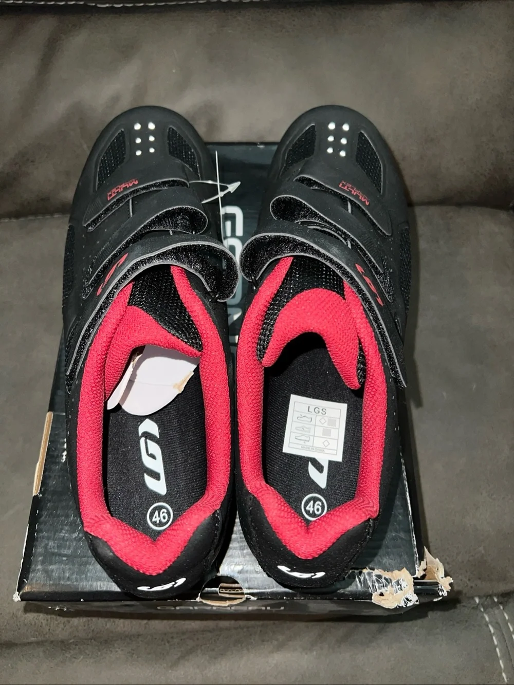 Garneau Multi Air Flex II Mens Cycling Shoes - Black/Red